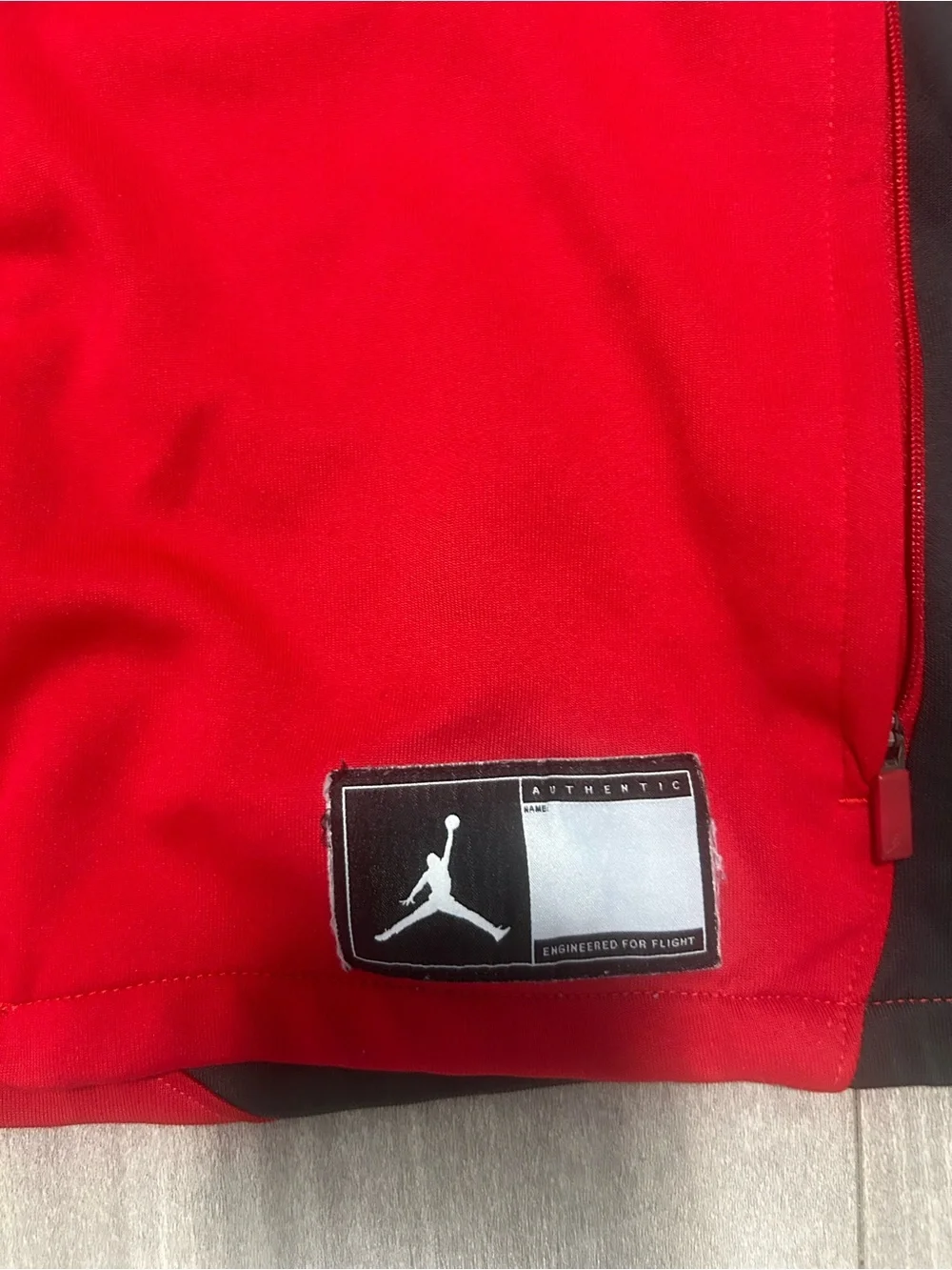 Vintage Jordan Red and Black Athletic Full-Zip Performance Jacket